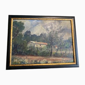 R. Devouassoux, Provençal Landscape, Painting, Framed