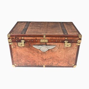 Vintage Leather Luggage Trunk