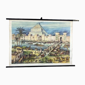Vintage School Wall Card Print Live in Babylon Posters