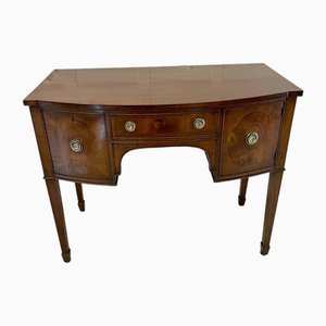 Small Victorian Mahogany Bow Fronted Sideboard, 1880s