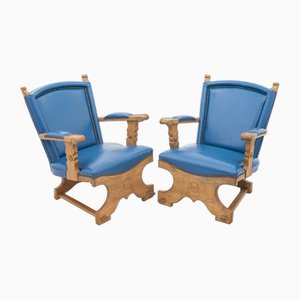 Set of Flemish Armchairs, 1950s