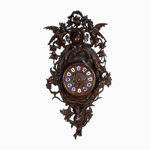 20th Century Renaissance Oak Clock, 1890s