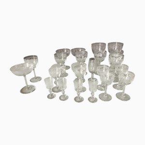 Bicchieri vintage, set di 24