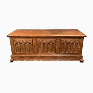 Gothic Sideboard aus brauner Eiche