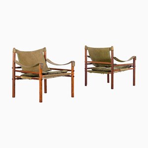 Sirocco Easy Chairs attributed to Arne Norell, 1970s, Set of 2