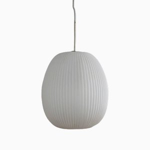 Lampe à Suspension Cocoon Plissée par Aloys Gangkofner pour Erco, 1960s