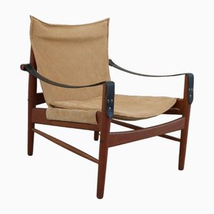 Teak Antelope Safari Sessel von Hans Olsen für Viskadalens Möbelindustri, 1960er