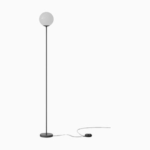 Lámpara de pie modelo 1081 en negro de Gino Sarfatti para Astep