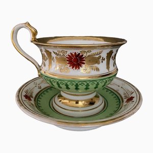 Tasse et soucoupe Louis-Philippe en Porcelaine de Paris