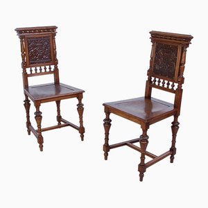 Neo-Rage in Wooden Chairs, 1890s, Set of 2