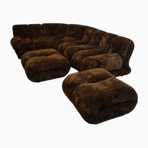 Pagru Modular Sofa by Claudio Vagnoni for 1p Chemical Industry for the 1969 furniture, Set of 6