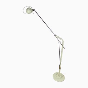 Vintage Lamp-Up with Chromed and Metal White Paint Floor Lamp, 1970s