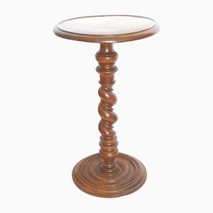 17th Century Walnut Side Table with Light Holder, France, 1660s
