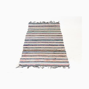 Schwedischer Mid-Century Rag Rug