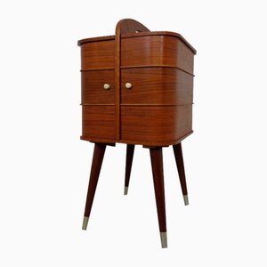 German Teak Sewing Box, 1950s