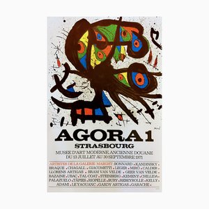 Affiche Lithographique Originale Joan Miro, Expo 71 Agora I, 1971