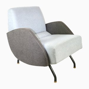 Fauteuil Vintage Bleu par Janusz Różański, 1960s