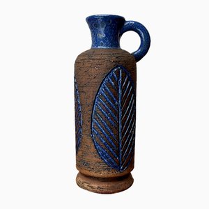 Jarrón en forma de jarra de cerámica sueca Mid-Century de Laholm, años 60
