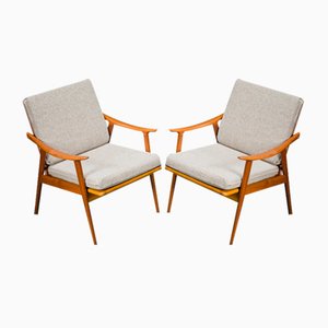 Set of Model 563 Chairs by Fredrik Kayser for Vatne Lenestolfabrikk, Norway, 1960s