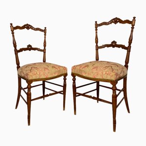 Antique French Rosewood Chairs, 1890s, Set of 2
