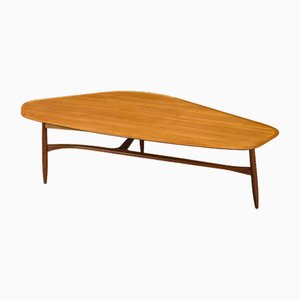 Table Basse Mid-Century en Teck attribuée à Svante Skogh pour Laauser, 1960s