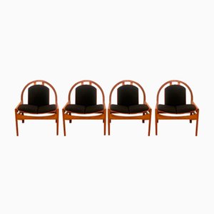 Argos Esszimmerstühle von Baumann, Frankreich, 1980er, 4 . Set