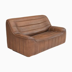 DS-84 2-Seater Sofa in Tan Buffalo Leather from de Sede, Switzerland, 1970s
