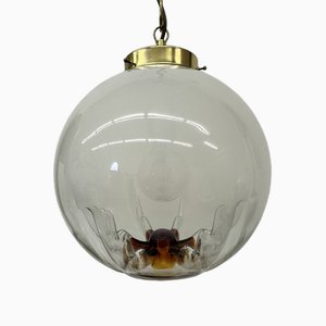 Murano Glass Hanging Lamp from Mazzega, 1970s