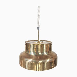 Bumling Pendant Lamp in Brass attributed to Anders Pehrson for Ateljé Lyktan, 1970s