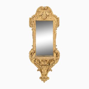 Golden Mirror with Shelf