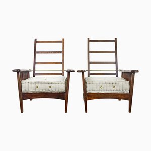 Antique French Plantation Armchairs, 1890s, Set of 2