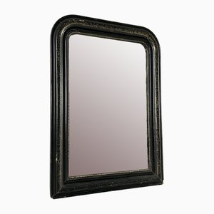 Antique Mirror with Black Frame