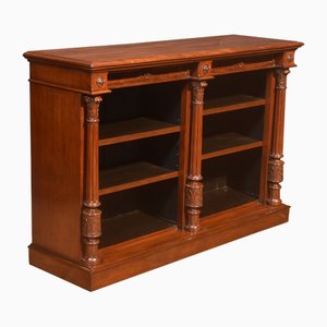 Vintage Mahogany Open Bookcase