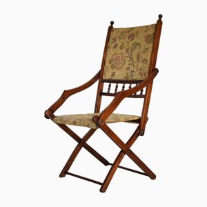 Antique Mahogany Folding Deck Chair