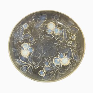 French Art Deco Verlys Opalescent Glass Bowl, 1930s
