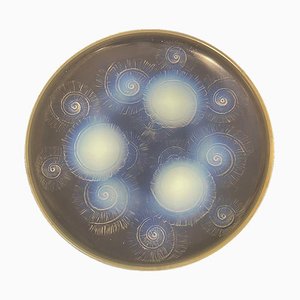 French Art Deco Sabino Opalescent Glass Bowl Plate, 1930s