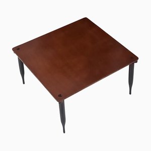 Vintage Walnut Coffee Table Model T8 attributed to Vico Magistretti for Azucena, Italy, 1954