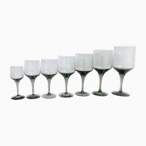 Rhapsody Wine and Shot Glasses by Sven Palmqvist for Orrefors, 1959, Set of 37