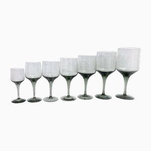 Verres à Vin et à Shot Rhapsody par Sven Palmqvist pour Orrefors, 1959, Set de 37