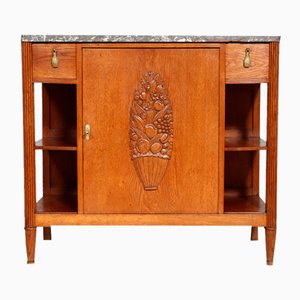 French Art Deco Hall Cabinet in Oak, 1930s