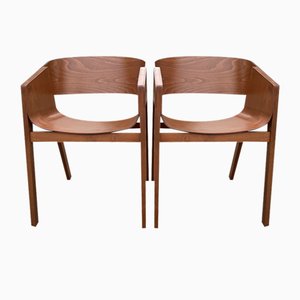 Mid-Century Bentwood Chairs by Alexander Gufler for Ton, Set of 2