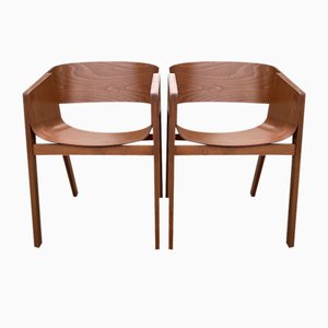 Sedie Mid-Century in legno curvato di Alexander Gufler per Ton, set di 2