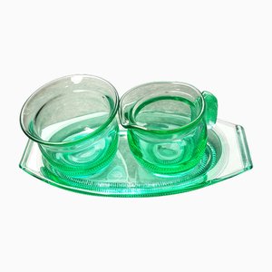 Verres Pollux par Rudolfova, 1935, Set de 3