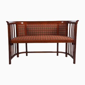 Divano antico in legno curvato di Josef Hoffmann per Thonet