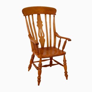 Late Victorian Satinbirch Windsor Chair, 1880s