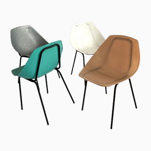 Chaises Shell par Pierre Guariche pour Meurop, 1958, Set de 4