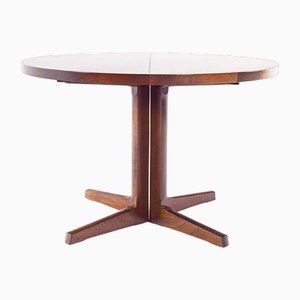 Mid-Century Scandinavian Modern Rosewood Pedestal Dining Table, 1960