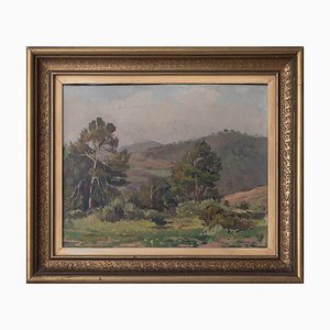 Catalan Artist, Landscape, Oil on Canvas, Framed