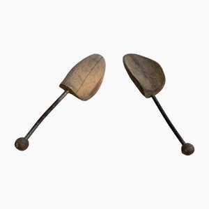 Schuhspanner aus Holz, 1920er, 2er Set