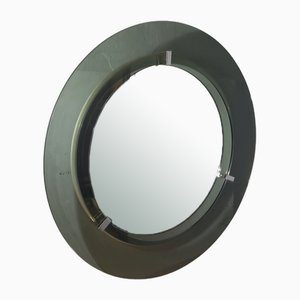 Round Mirror in Smoked Glass from Veca